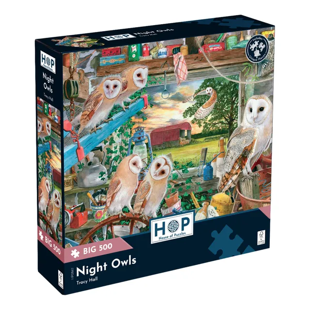 house-of-puzzles-night-owls-puzzle-500-pi-ces-xl-chouettes image 1