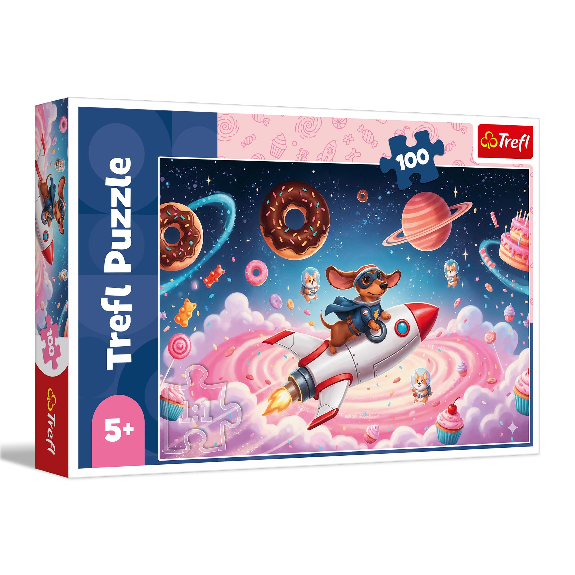trefl-red-teckel-sur-fus-e-puzzle-enfant-100-pi-ces-5-ans image 1