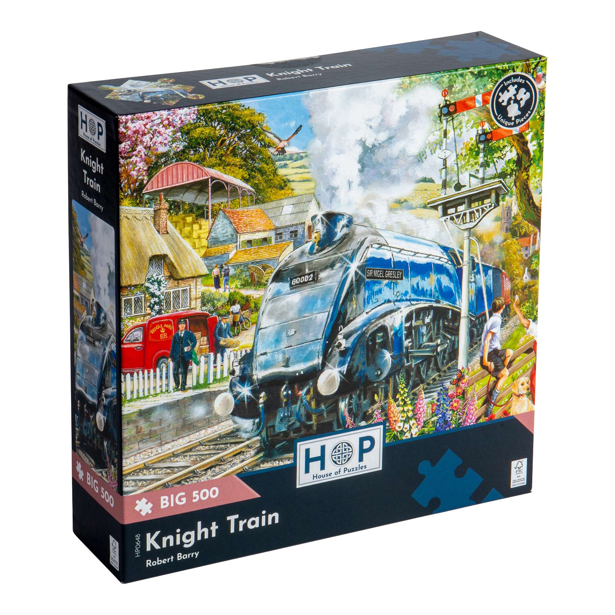 house-of-puzzles-knight-train-puzzle-big-500-train image 1