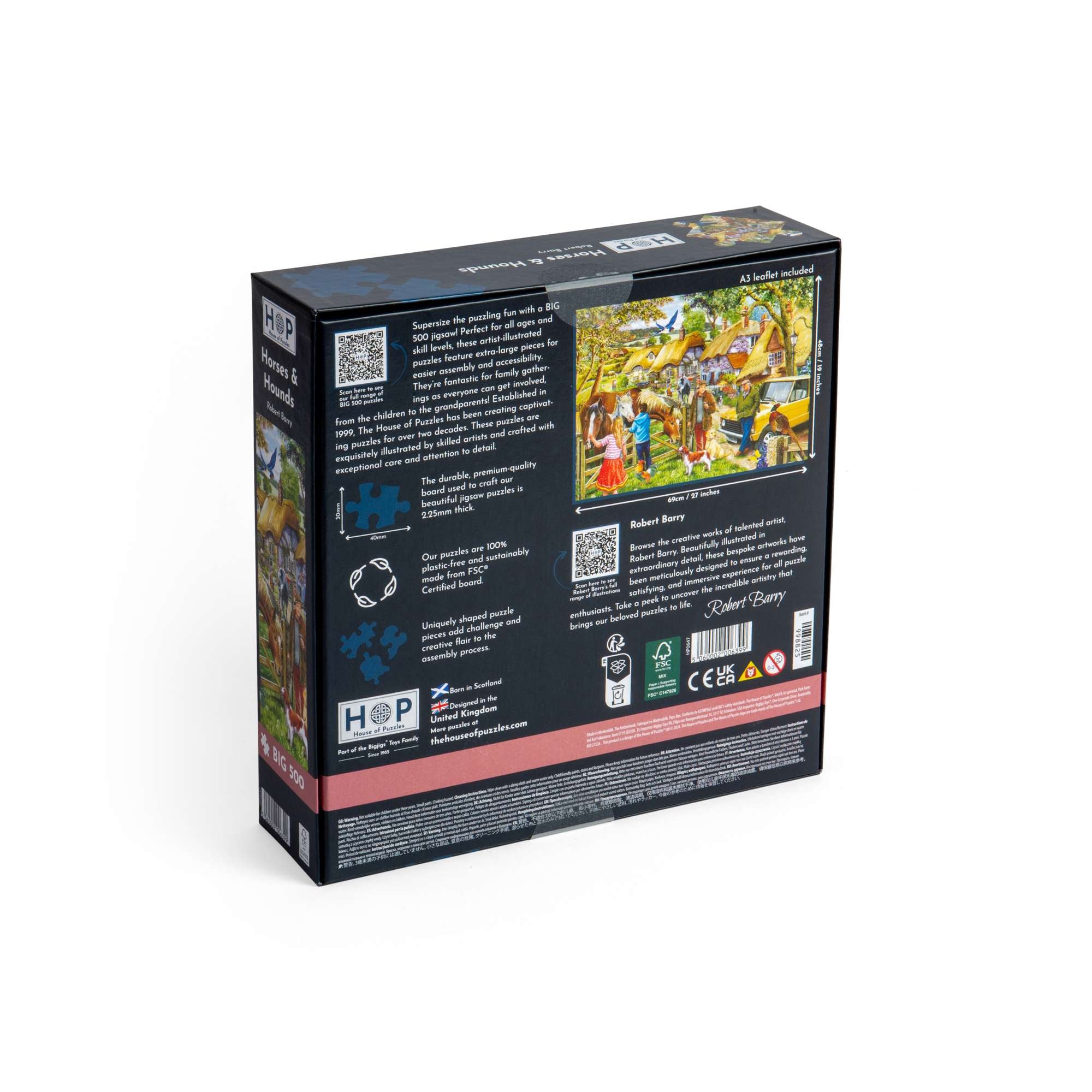 house-of-puzzles-horses-hounds-big-500-puzzle-500-pi-ces-chevaux-2 image 3