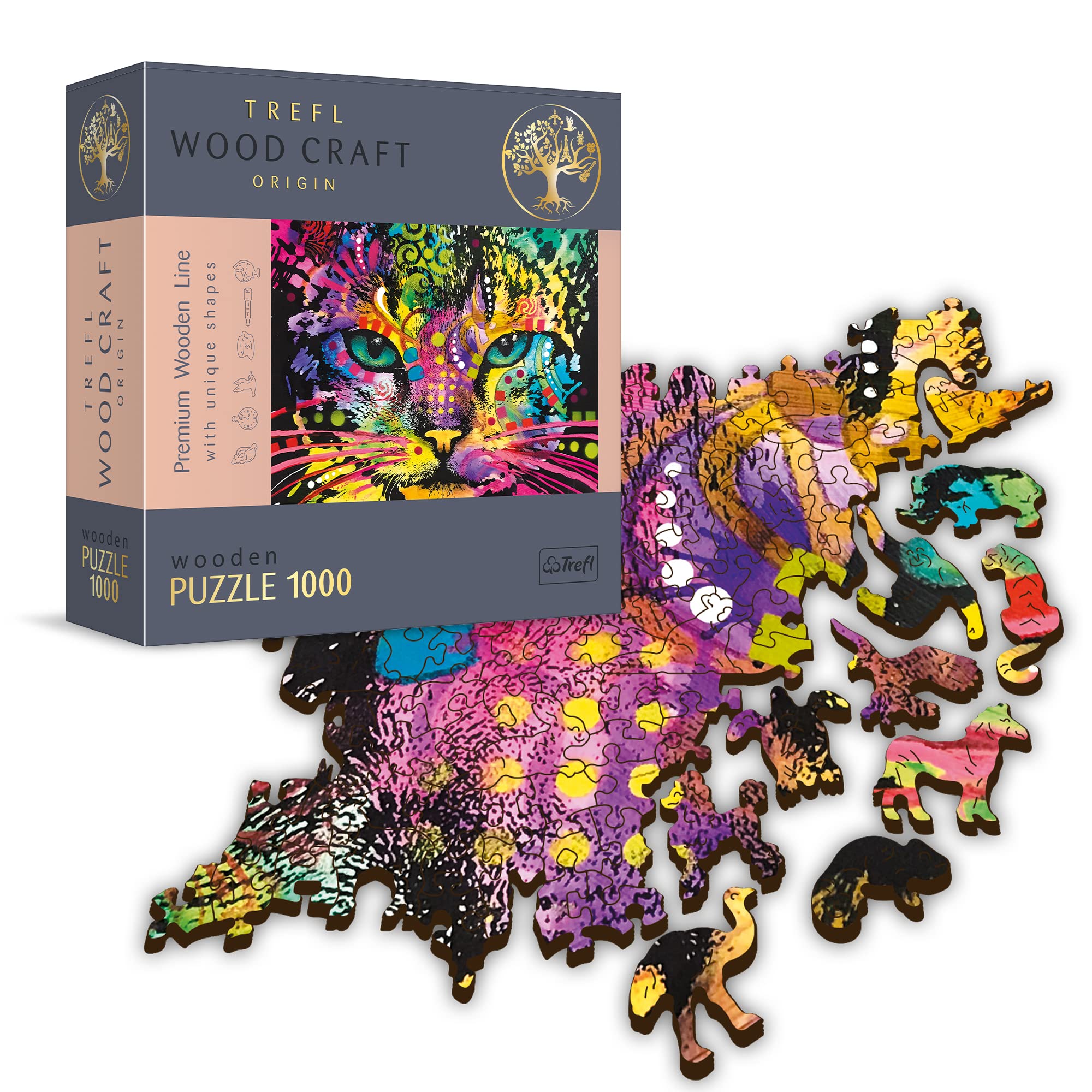 trefl-wood-craft-chien-color-puzzle-bois-501-pi-ces-animaux image 8