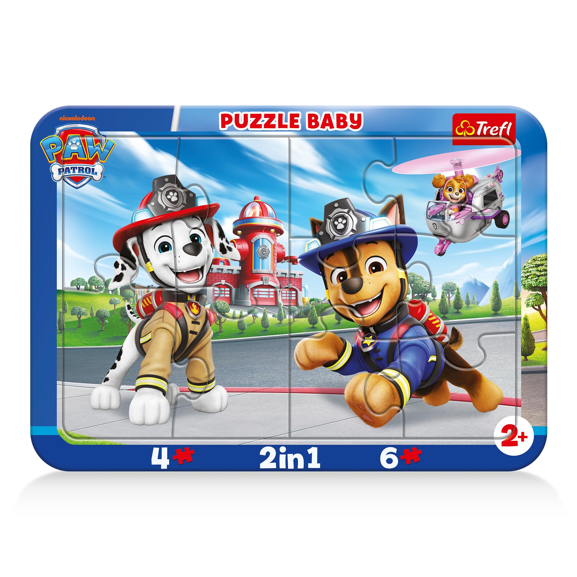 trefl-red-paw-patrol-puzzle-cadre-b-b-2-en-1-chiots-2-ans image 1