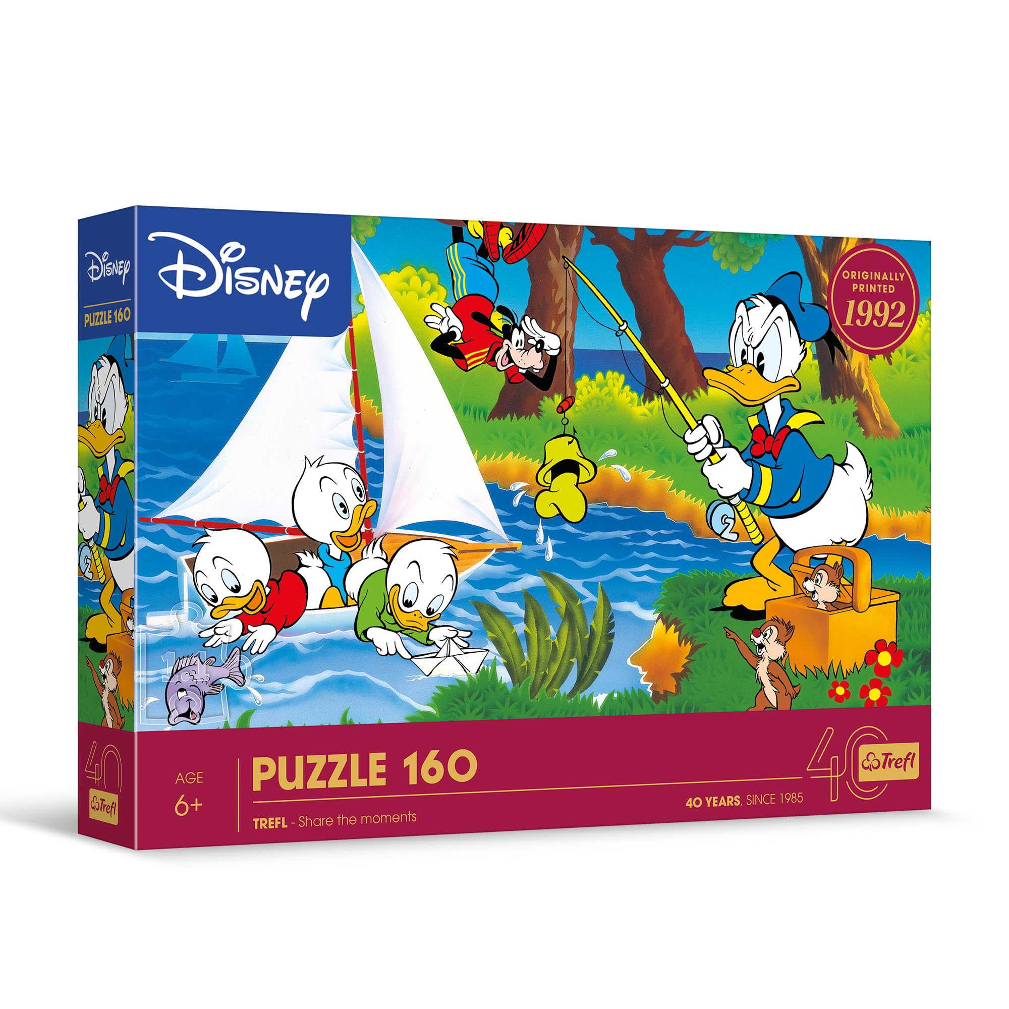 trefl-red-disney-l-aventure-au-bord-du-lac-puzzle-160-pi-ces-donald-6-ans image 1