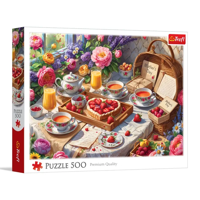 trefl-red-f-te-des-m-res-puzzle-500-pi-ces-table-fleurie image 1