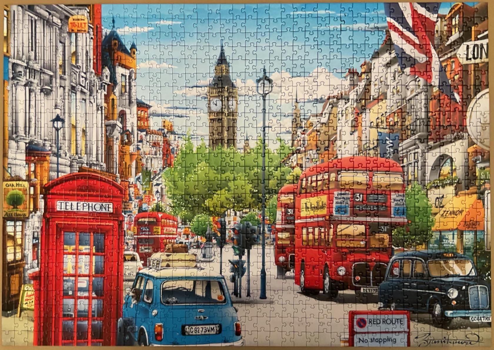 Rue bien cadrée