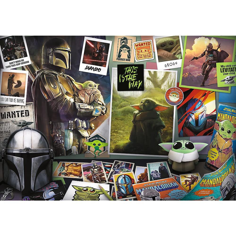 trefl-red-star-wars-mandalorian-puzzle-1000-pi-ces-grogu-10718 image 2
