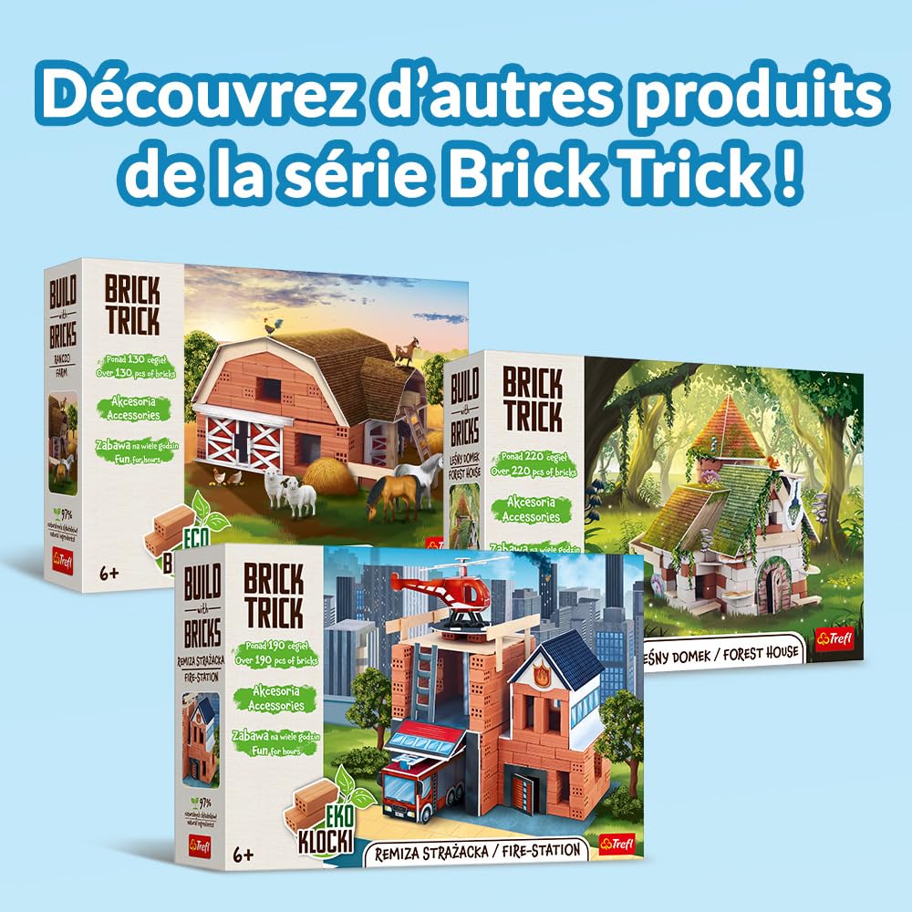 trefl-red-brick-trick-caserne-pompiers-kit-190-briques-6-ans image 7