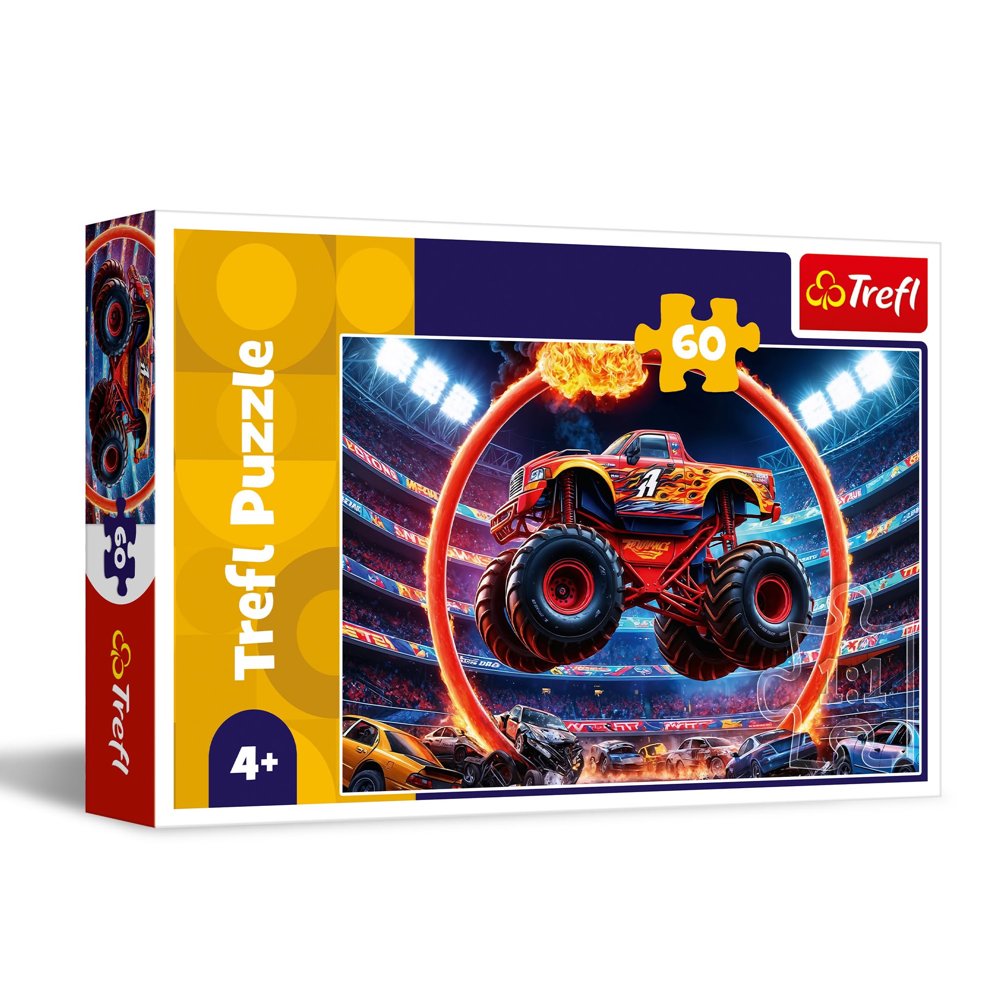 trefl-red-monster-truck-puzzle-60-pi-ces-enfant-4-ans image 1