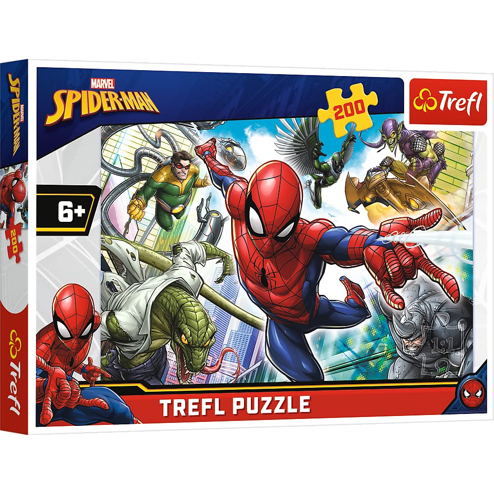 trefl-red-marvel-spider-man-puzzle-200-pi-ces-h-ros-n image 1