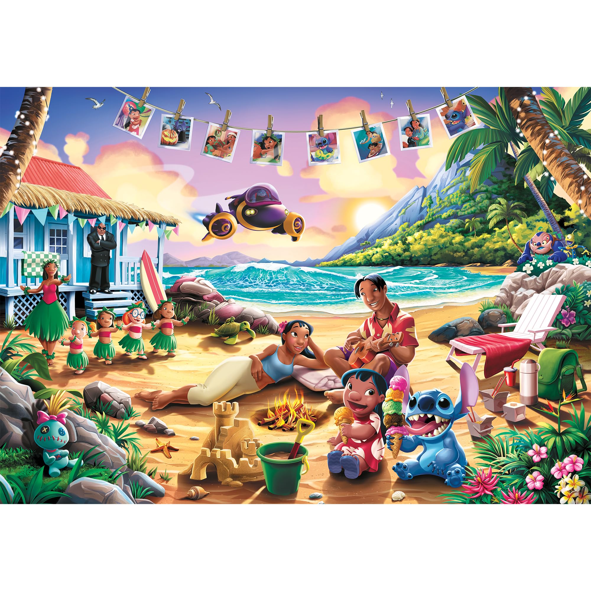 trefl-premium-plus-disney-lilo-stitch-puzzle-1000-pi-ces-plage image 2