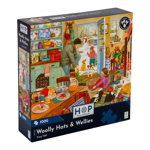 house-of-puzzles-woolly-hats-wellies-puzzle-1000-pi-ces image 1