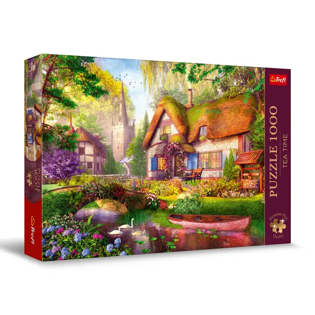 trefl-premium-plus-tea-time-puzzle-1000-pi-ces-chalet image 1