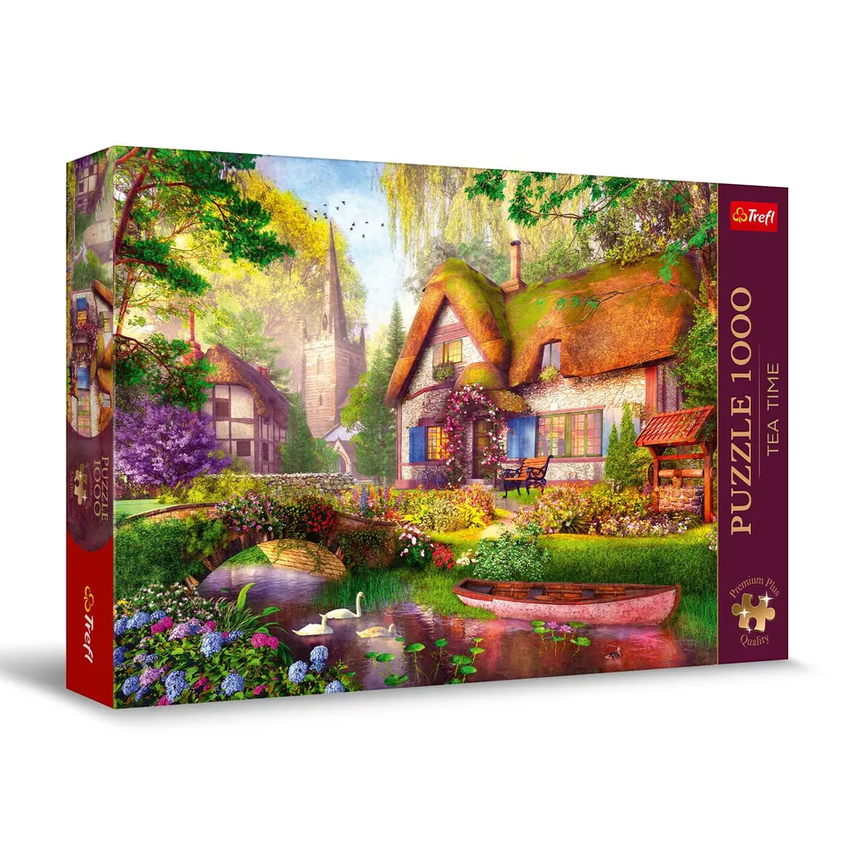 trefl-premium-plus-tea-time-puzzle-1000-pi-ces-chalet image 1