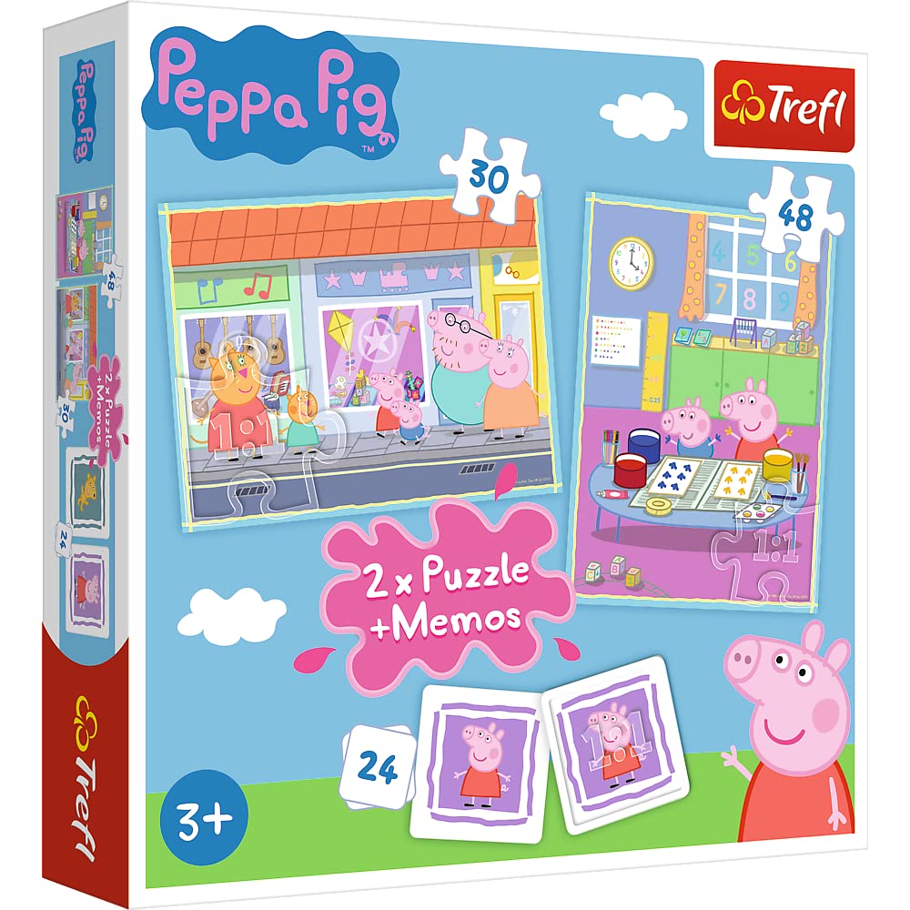 trefl-peppa-pig-jour-de-peppa-puzzle-2x30-48-m-mo image 1