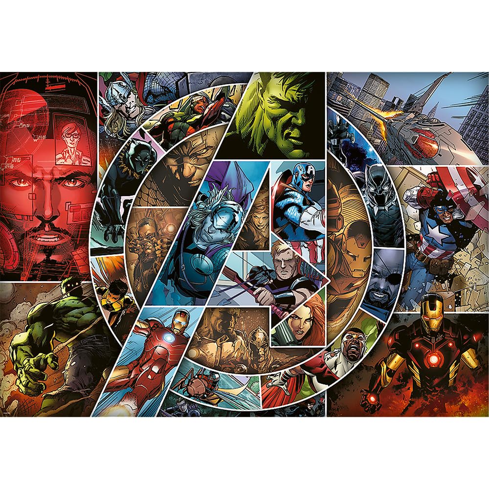 trefl-red-avengers-h-ros-puzzle-1000-pi-ces-marvel image 2