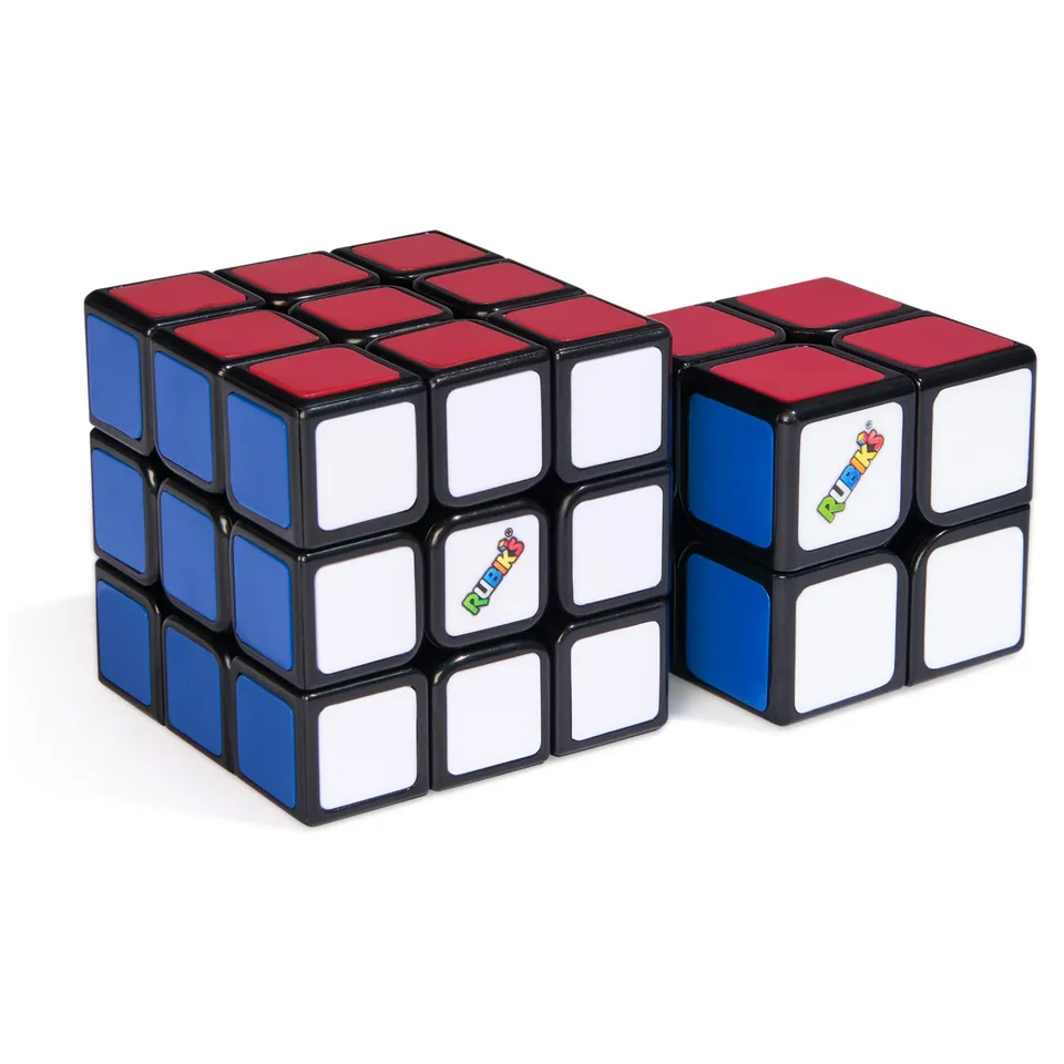 rubik-s-family-bundle-cubes-3x3-et-2x2-sans-autocollants image 1