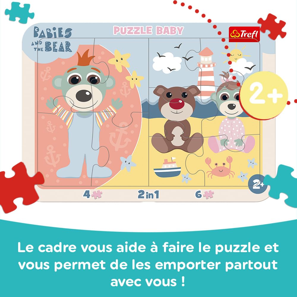 trefl-red-b-b-s-ours-peluche-puzzle-cadre-2en1-d-s-2-ans image 2
