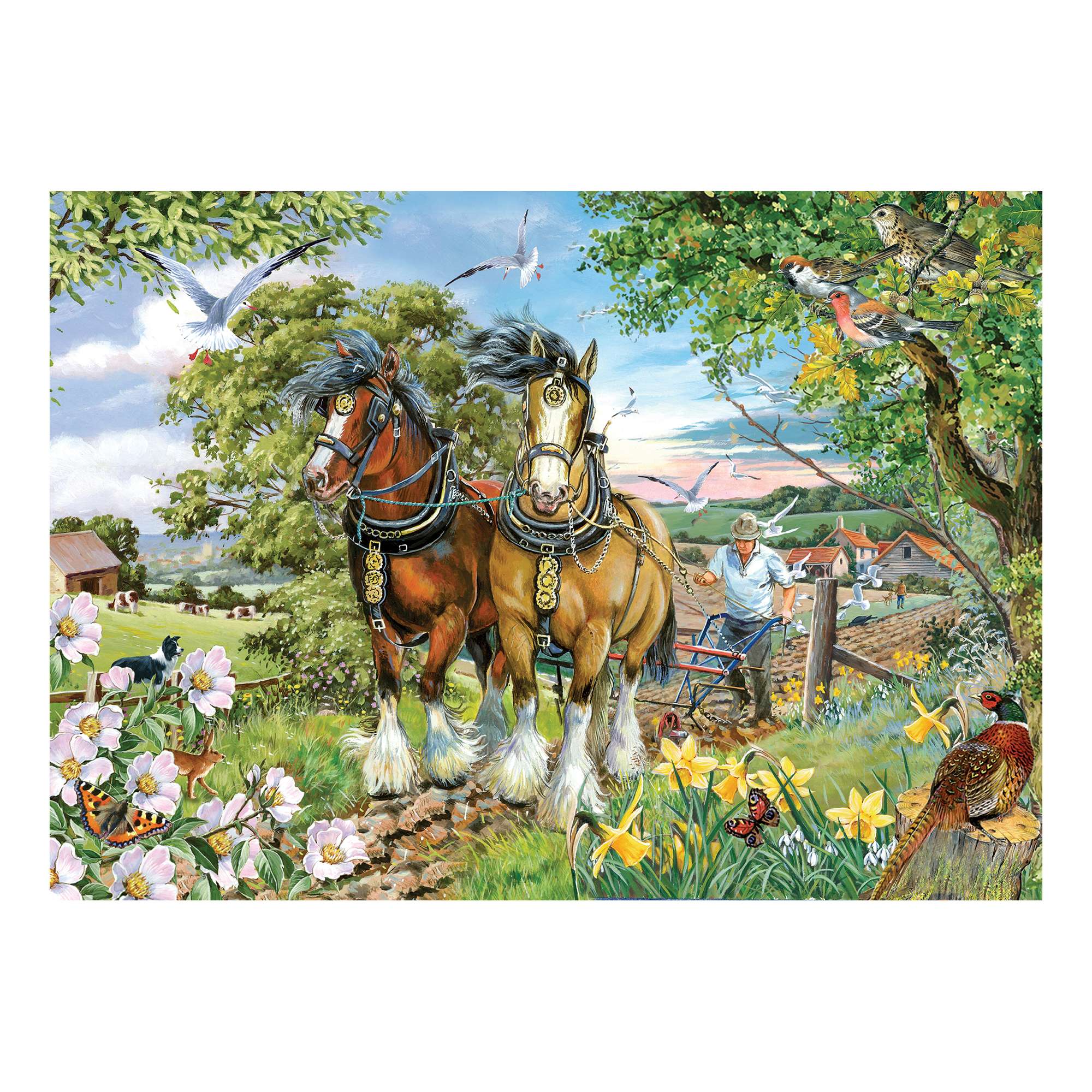 house-of-puzzles-strength-beauty-puzzle-150-pi-ces-tube-chevaux image 2