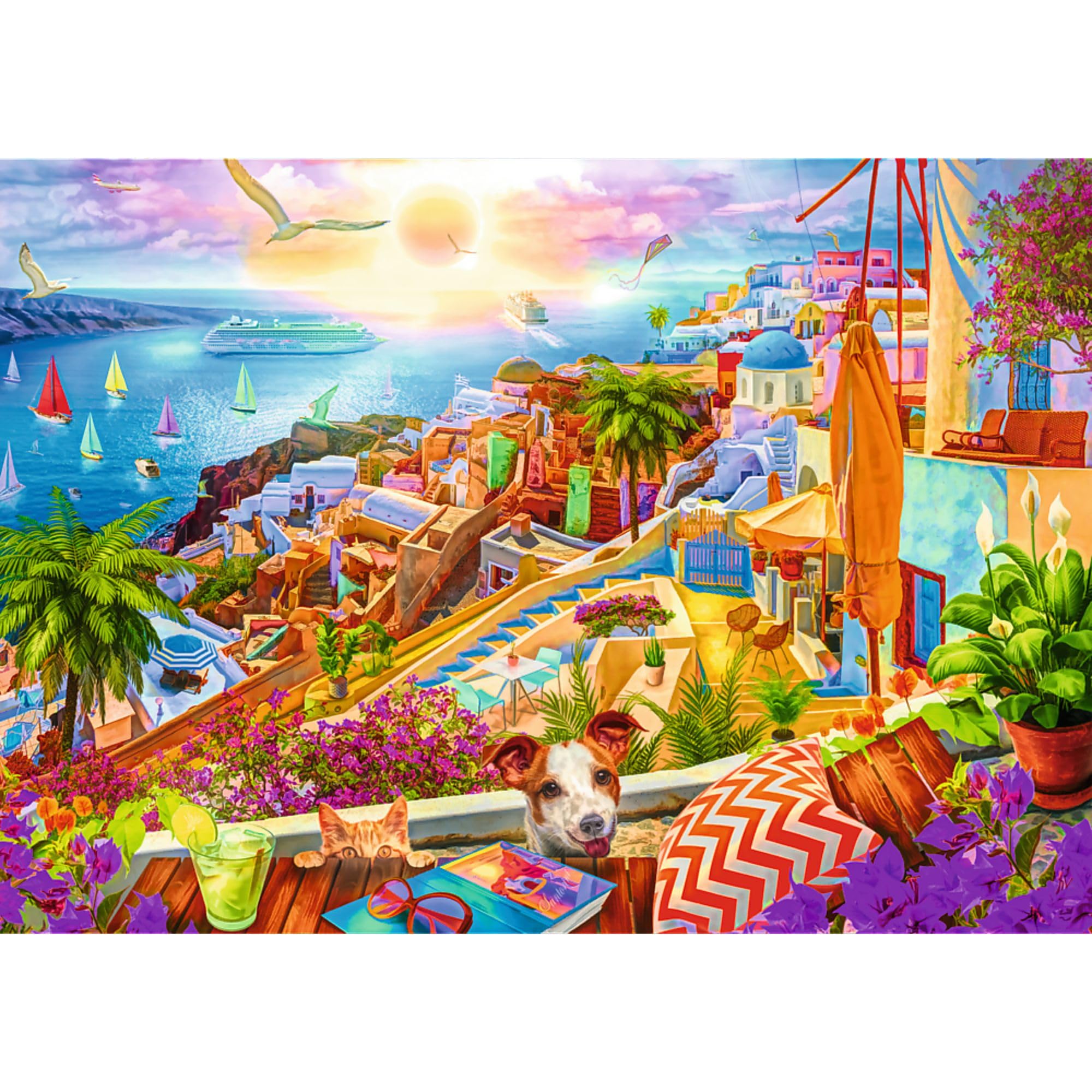 trefl-premium-plus-tea-time-santorin-puzzle-1000-pi-ces image 2