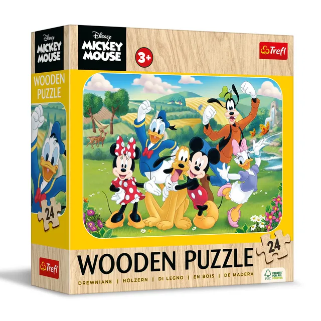 trefl-wood-craft-disney-mickey-puzzle-bois-24-pi-ces image 1