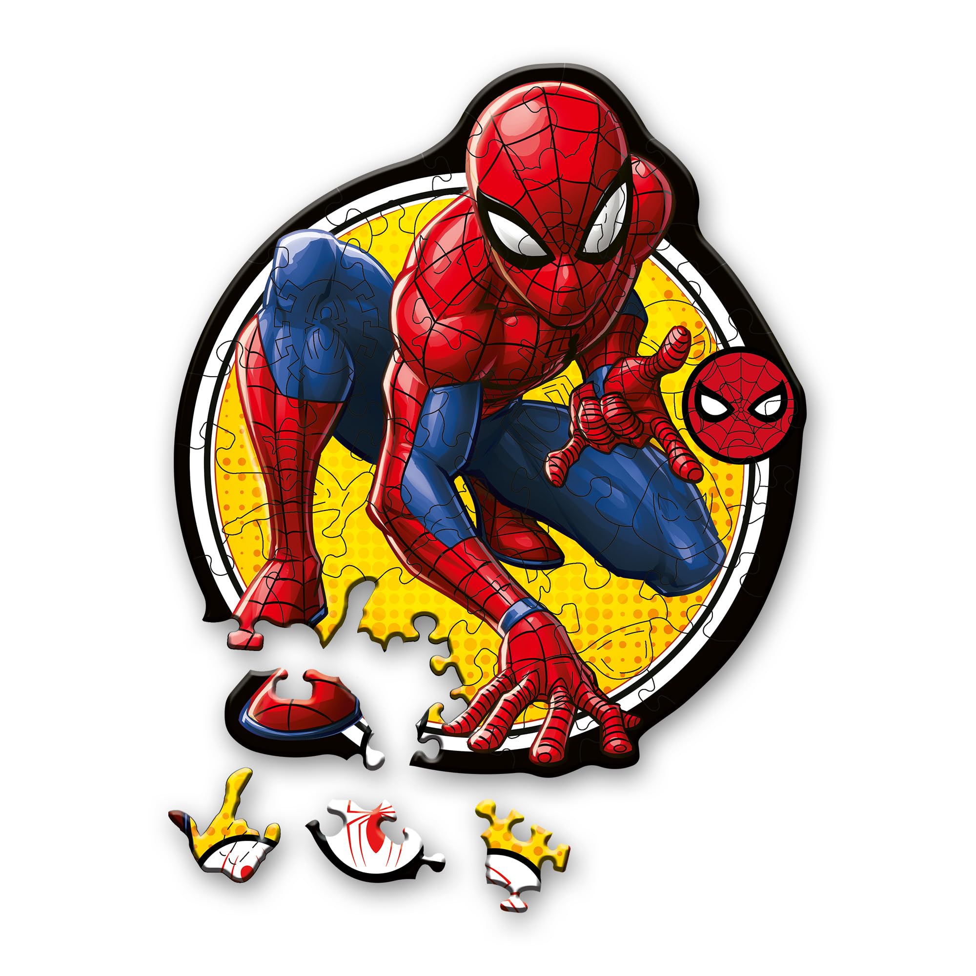 trefl-wood-craft-junior-spiderman-puzzle-bois-50-pi-ces image 1