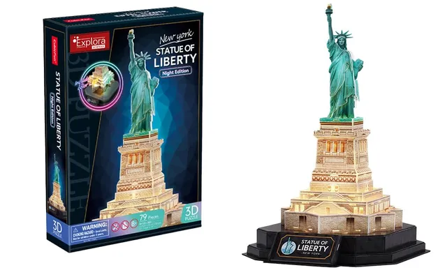 explora-maquettes-3d-statue-libert-puzzle-79-pi-ces-lumineux image 1