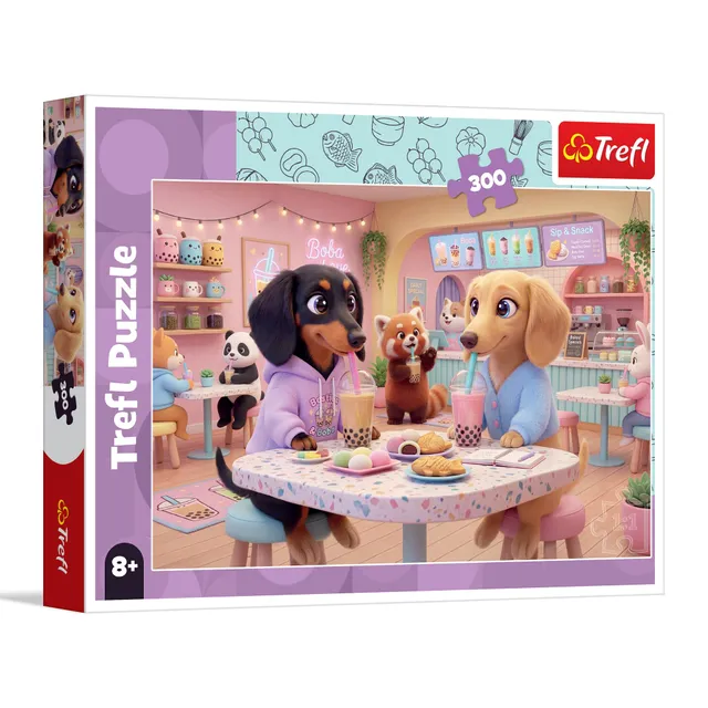 trefl-red-teckels-au-caf-puzzle-enfant-300-pi-ces-d-s-8-ans image 1