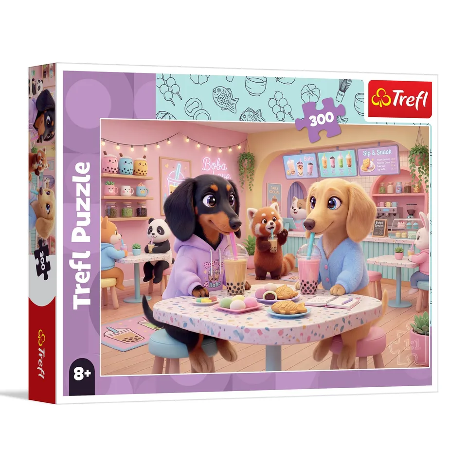 trefl-red-teckels-au-caf-puzzle-enfant-300-pi-ces-d-s-8-ans image 1