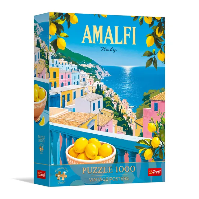 trefl-premium-plus-amalfi-italie-puzzle-1000-pi-ces-affiche-vintage image 1