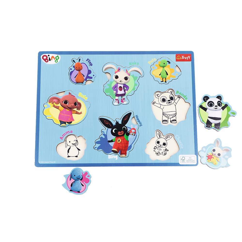 trefl-wood-craft-puzzle-bois-bing-18-mois image 2