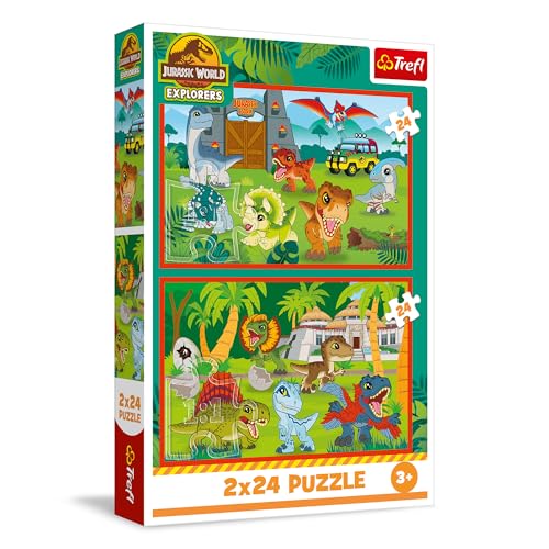 trefl-red-jurassic-world-2x24-pi-ces-puzzle-enfant-dinosaures image 8