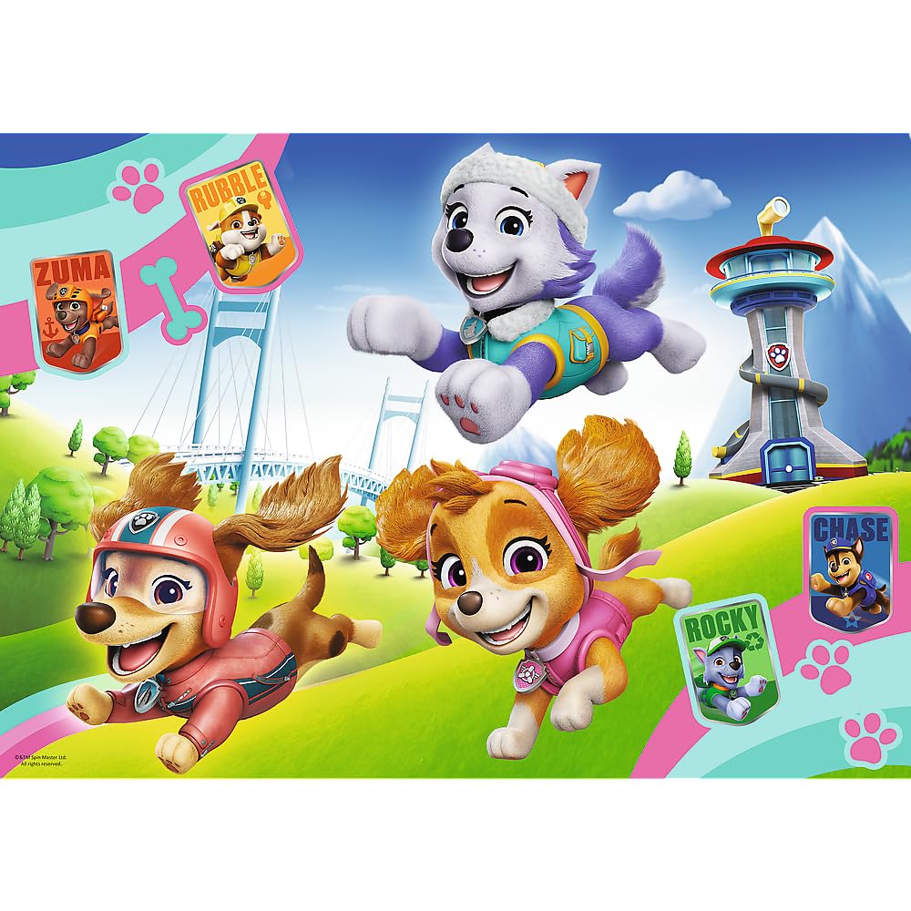 trefl-red-pat-patrouille-sparkling-dogs-puzzle-paillet-100-pi-ces image 2