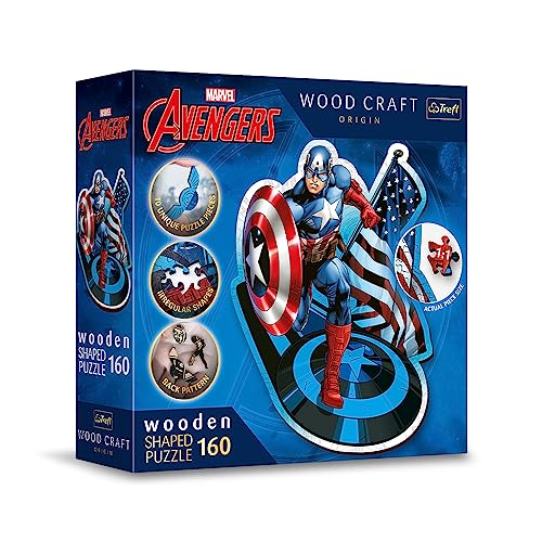 trefl-red-wood-craft-captain-america-puzzle-bois-160-pi-ces image 7