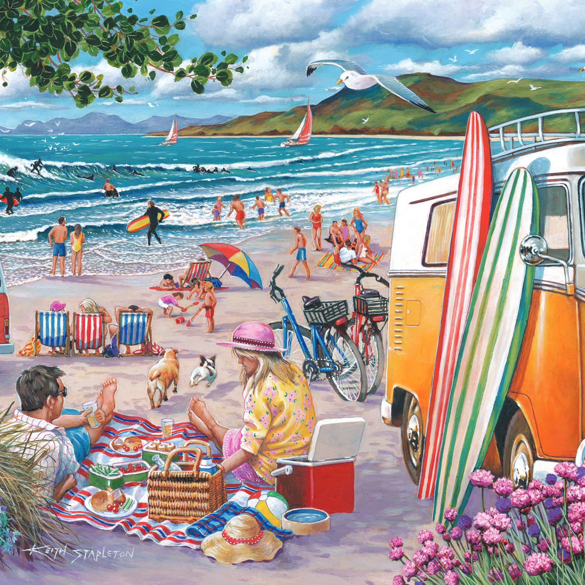 house-of-puzzles-wish-you-were-here-puzzle-1000-pi-ces-bord-de-mer image 3