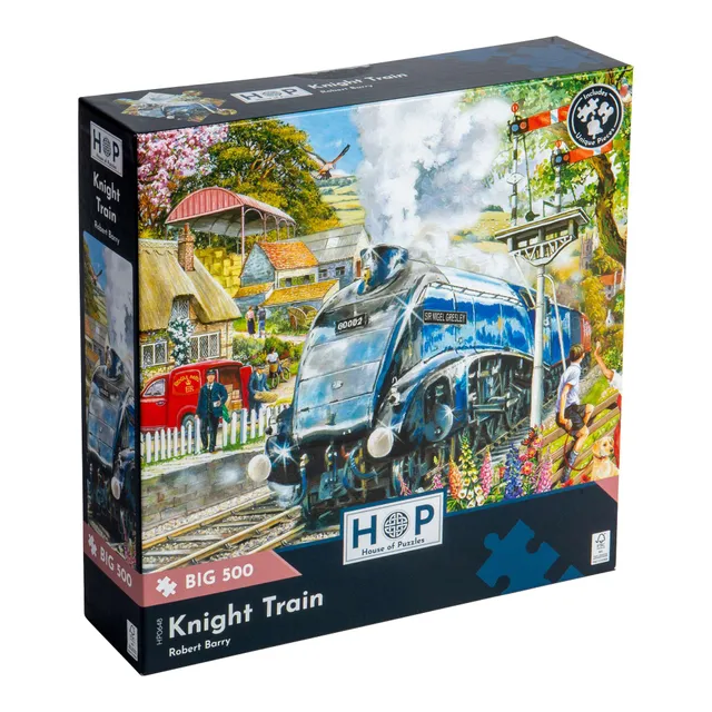 house-of-puzzles-knight-train-puzzle-big-500-train image 1