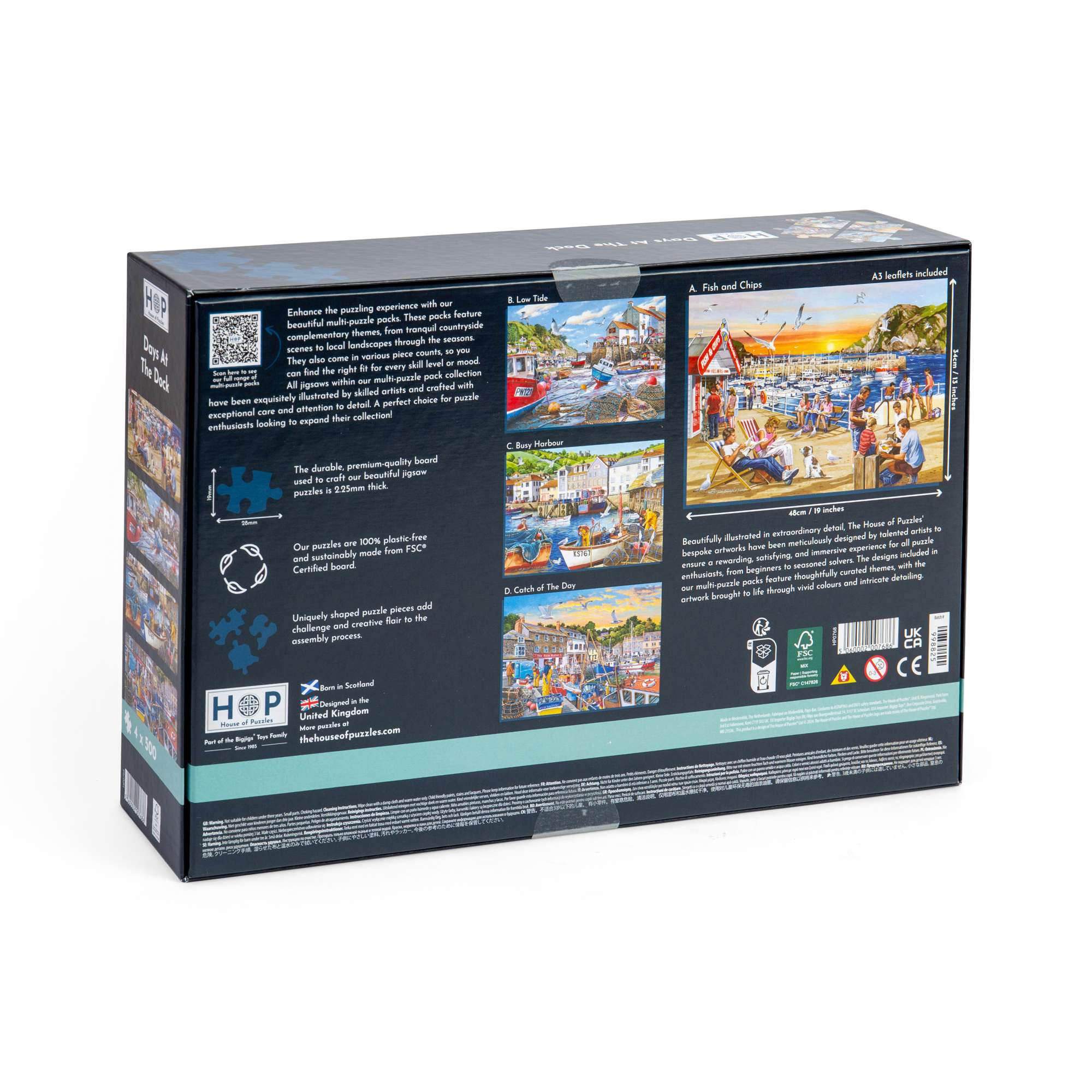 house-of-puzzles-days-at-the-dock-puzzle-4x500-port-maritime image 3