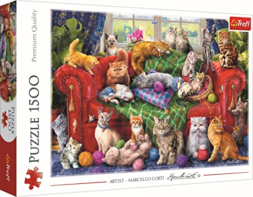 trefl-red-chatons-sur-le-canap-puzzle-1500-pi-ces-chats image 7