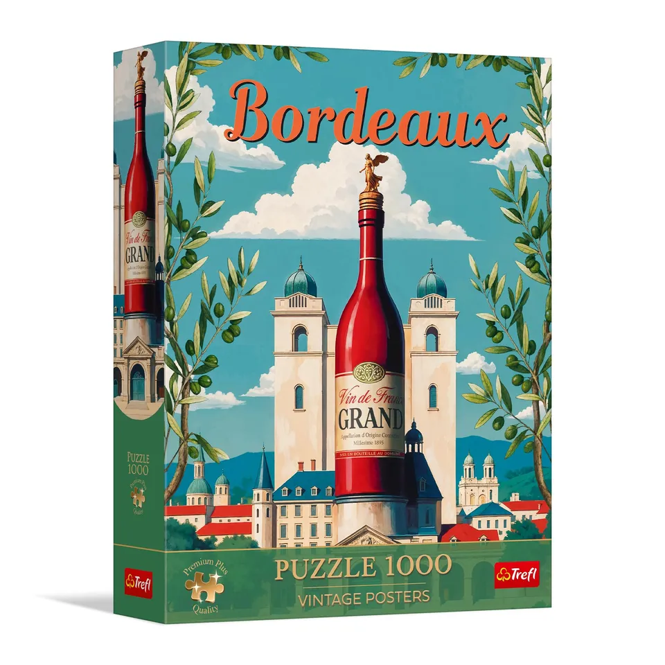 trefl-premium-plus-vintage-poster-bordeaux-puzzle-1000-pi-ces-affiche-r-tro image 1