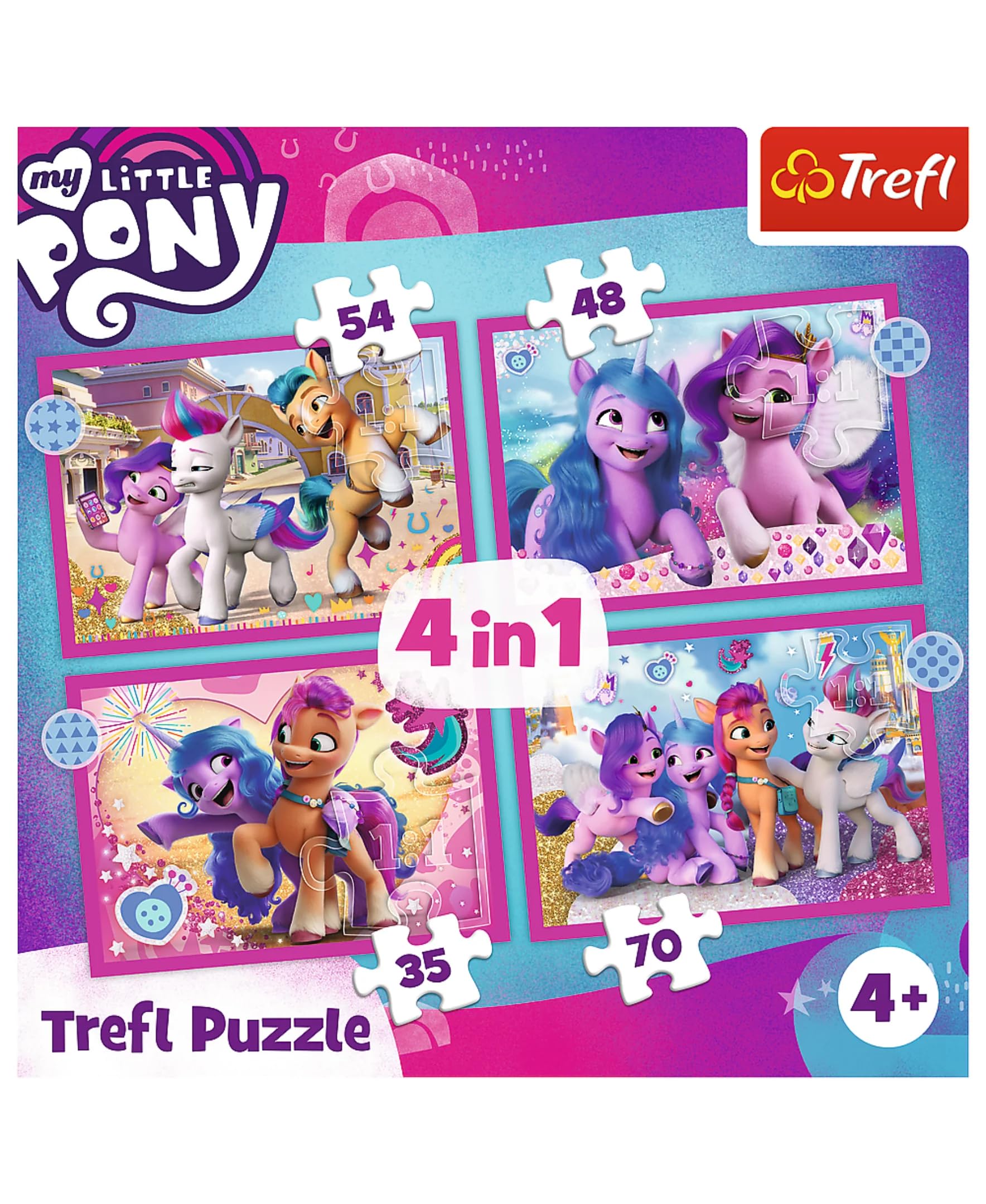 trefl-red-my-little-pony-puzzle-4-en-1-enfant-4-ans image 2