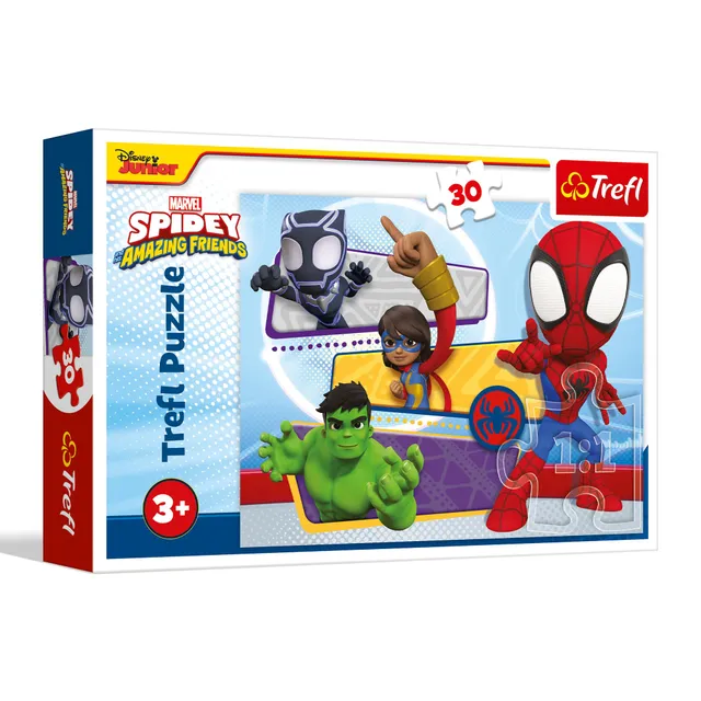 trefl-red-spiderman-brave-spider-man-puzzle-30-pi-ces-3-ans image 1