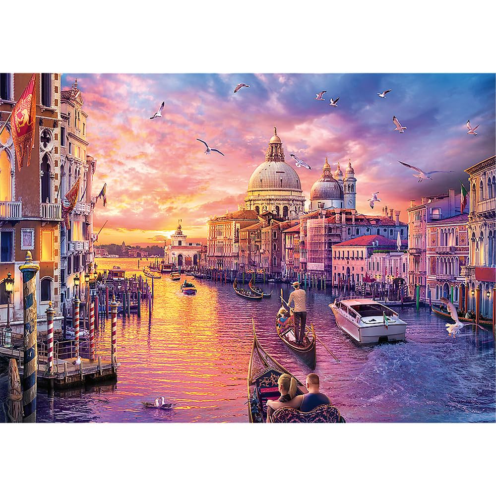 trefl-red-italie-venise-puzzle-1000-pi-ces-coucher-soleil image 2