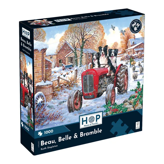 house-of-puzzles-beau-belle-bramble-puzzle-1000-pi-ces-ferme-hiver image 1