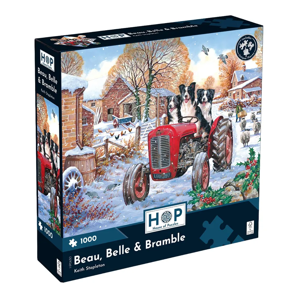 house-of-puzzles-beau-belle-bramble-puzzle-1000-pi-ces-ferme-hiver image 1