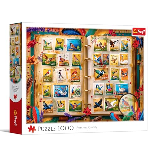 trefl-red-atlas-des-oiseaux-timbres-puzzle-1000-pi-ces-14-ans image 8