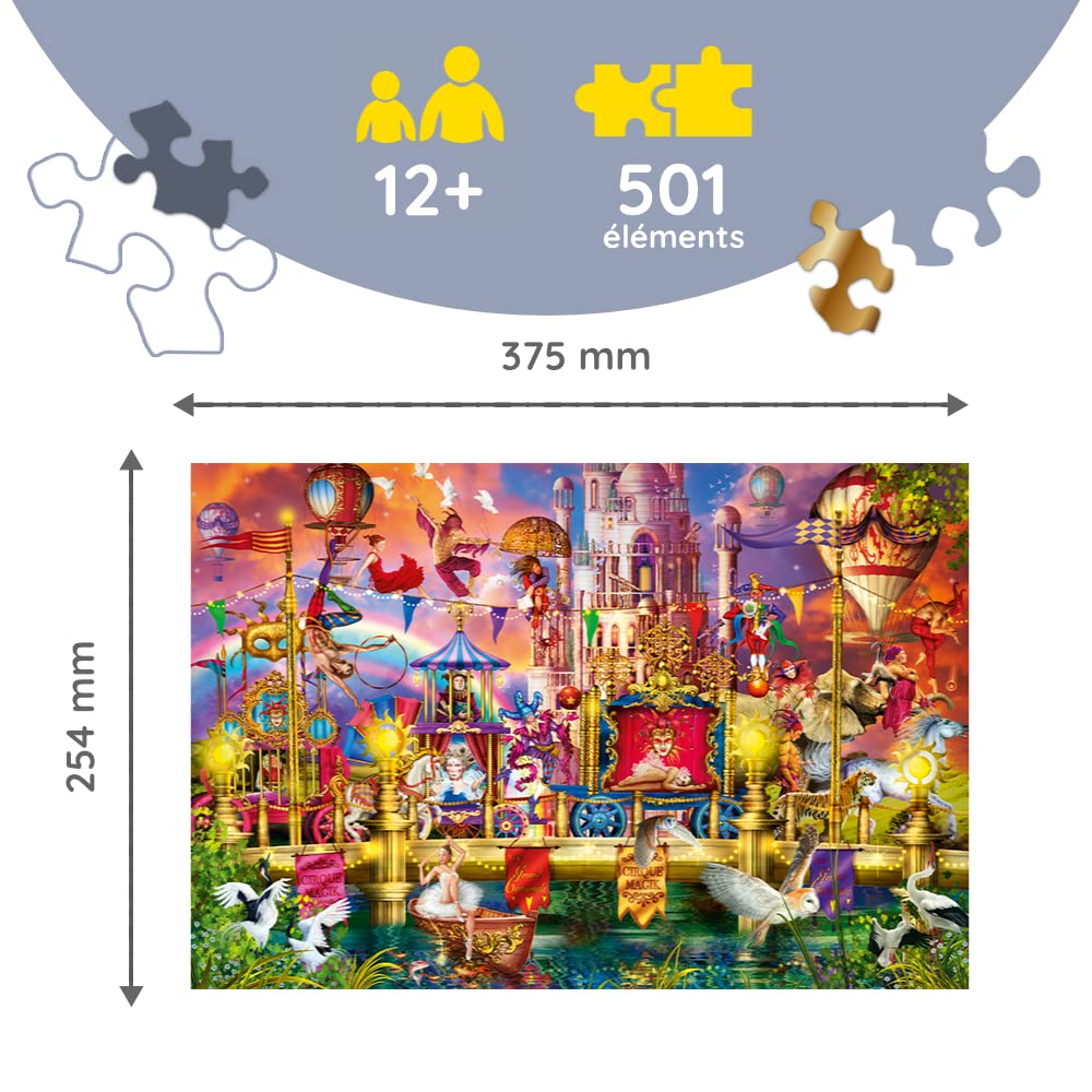 trefl-wood-craft-monde-magique-puzzle-bois-500-1-pi-ces-france image 3