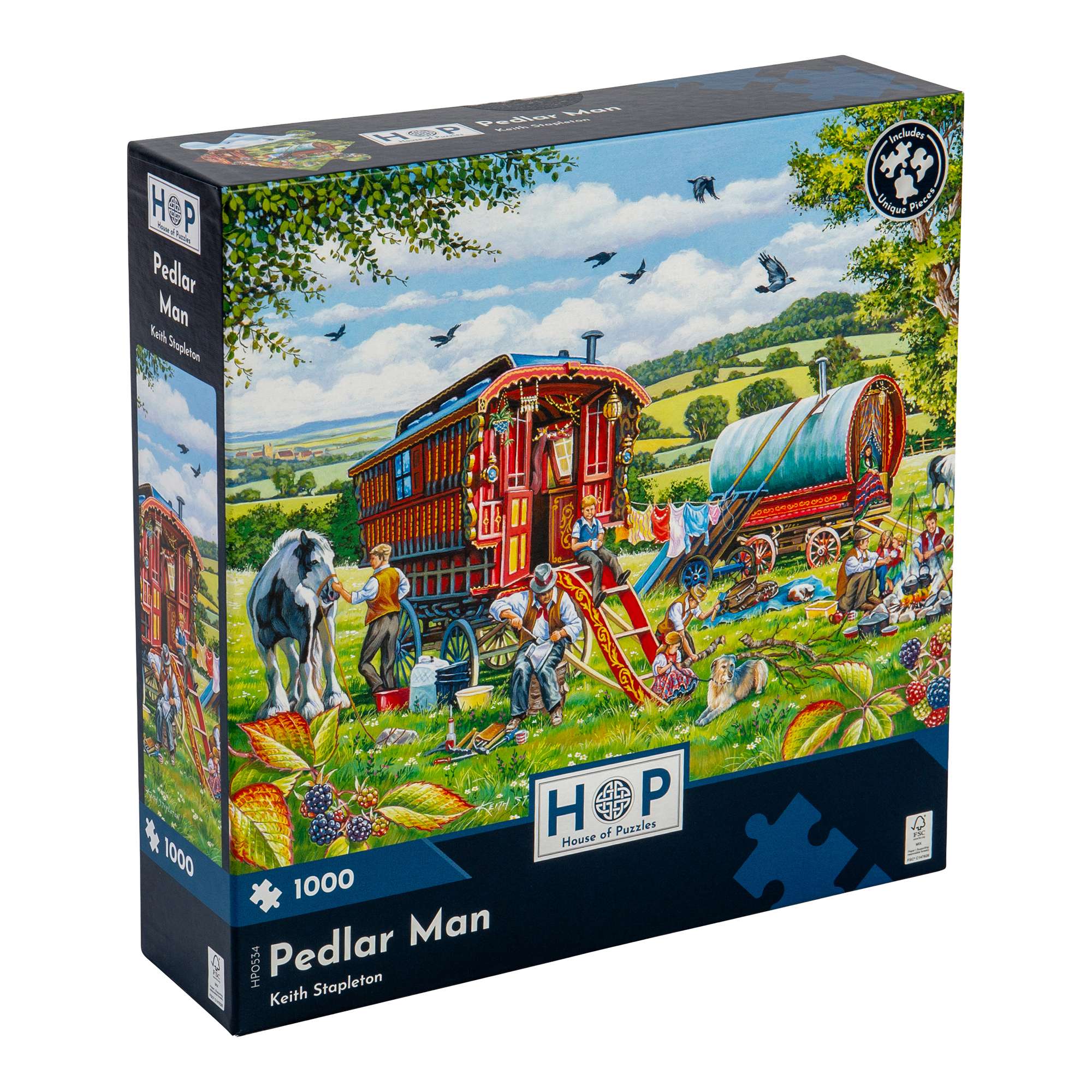 house-of-puzzles-1000-pedlar-man-puzzle-1000-pi-ces-keith-stapleton image 1