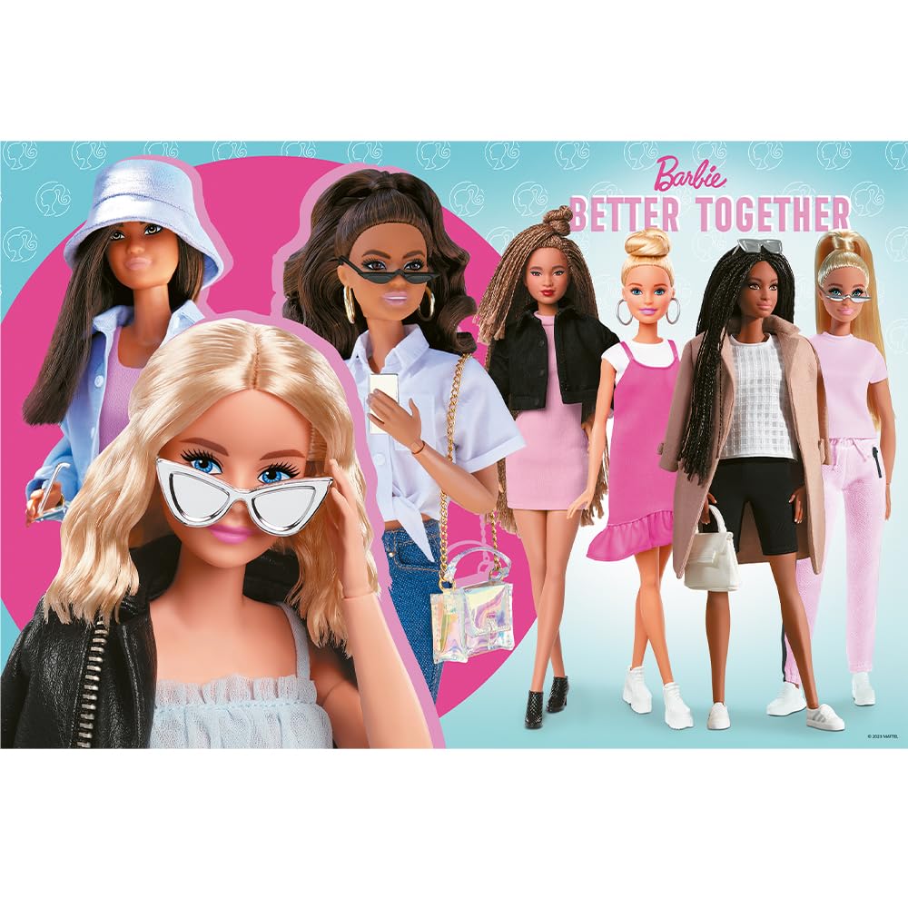 trefl-red-barbie-et-son-monde-puzzle-160-pi-ces-rose image 2