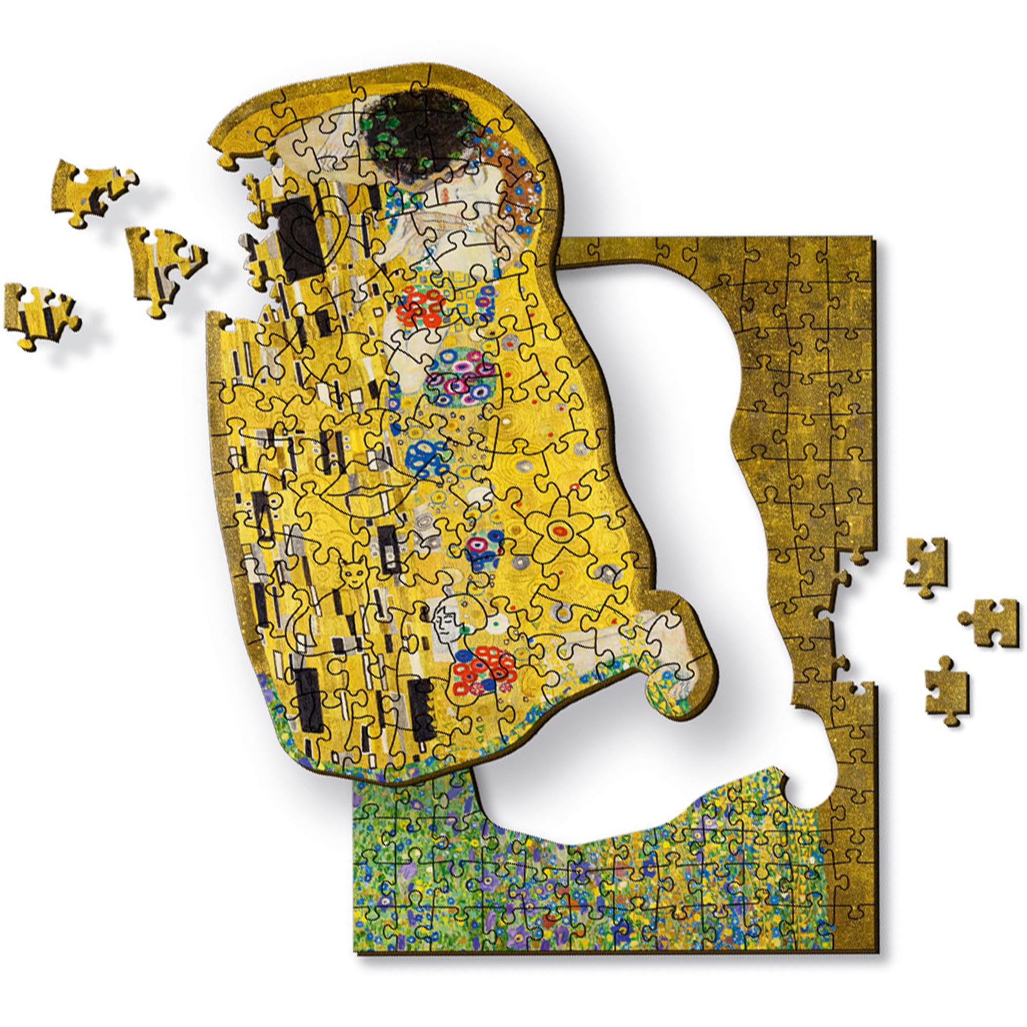 trefl-wood-craft-le-baiser-klimt-puzzle-bois-200-pi-ces image 1