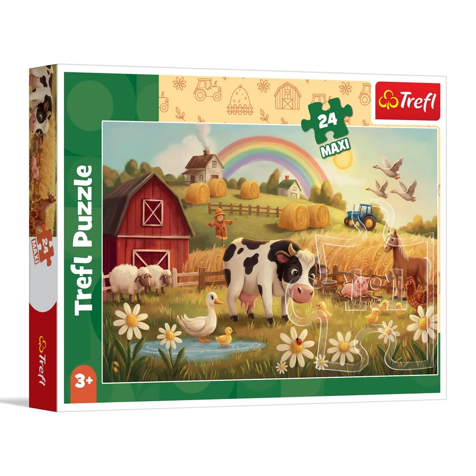 trefl-red-la-vache-la-ferme-puzzle-24-maxi-pi-ces-enfant image 1