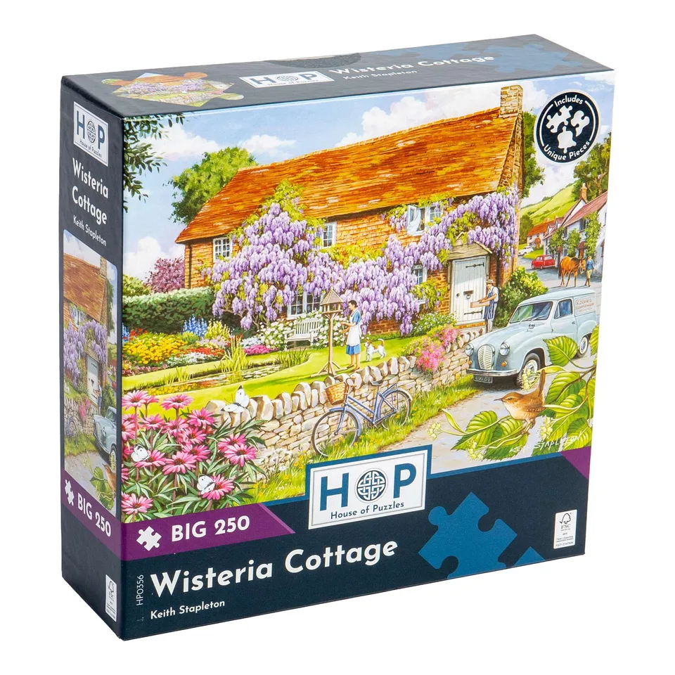house-of-puzzles-wisteria-cottage-puzzle-big-250-jardin image 1